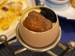 鹅肝鱼子酱蒸蛋-丹鼎铁板料理