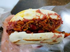 蛋黄肉夹馍-清真马乐贝腊牛肉蛋黄菜夹馍(马蓉洒金桥店)