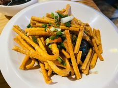 皮蛋拌撒子-汪爹爹武汉牛三鲜(朝外大街店)