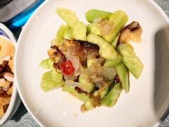 海螺肉拌黄瓜-新海渔港·胶东海鲜家常菜·家宴(奥体中心店)