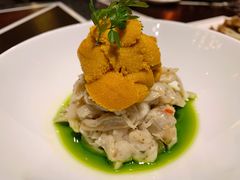 酱麻油海胆拌秋茄-杭州西子湖四季酒店·金沙厅