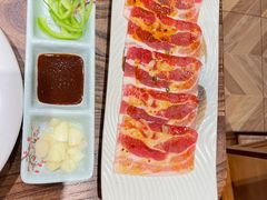 调味五花-明洞阿姨·韩式酱蟹烤肉·创意料理(三元桥店)