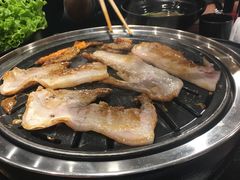 调味猪五花-九田家黑牛烤肉料理(中北镇店)