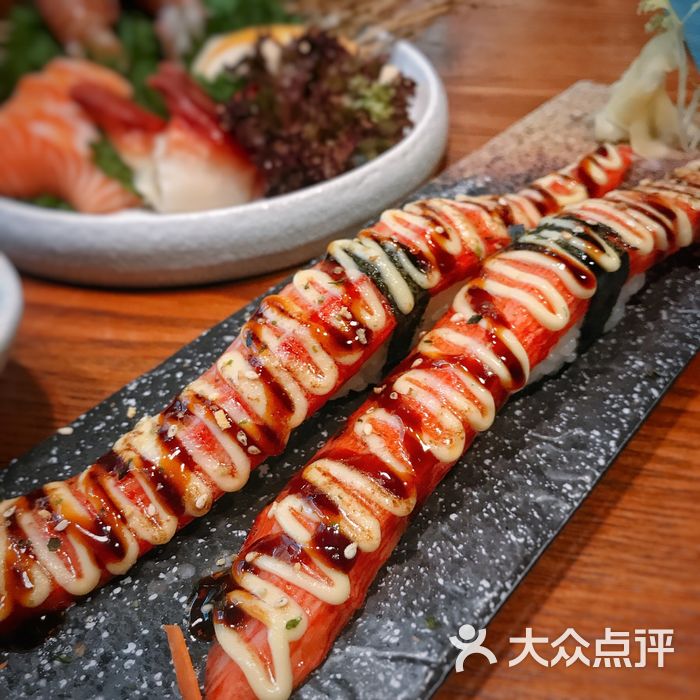 茹悦精致料理●网红打卡热点火炙蟹棒寿司图片-北京日本料理-大众点评