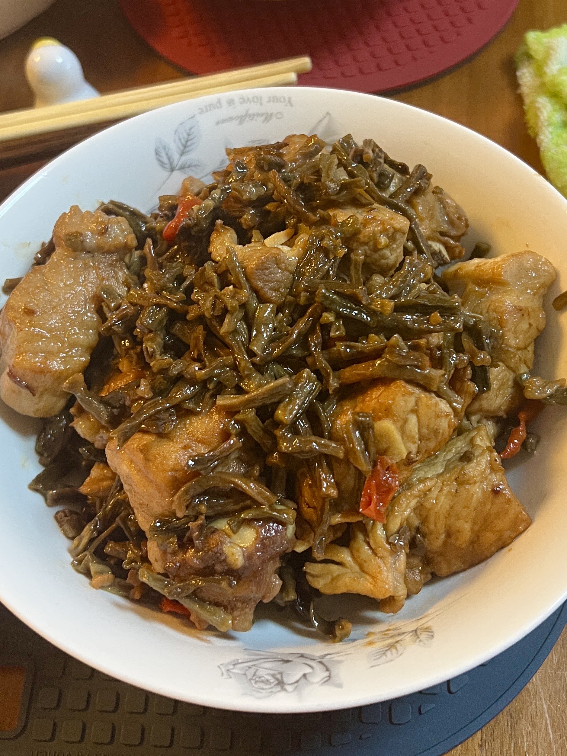 菜干饭的做法图片