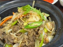 烤牛肉定食-釜山豚骨汤饭(芝罘万达广场店)