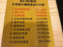 菜单-雷门拉面店(新光天地店)