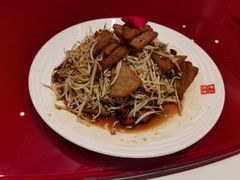 自制有机豆芽炒灌肠-山西会馆·晋菜·晋商宴·牌匾博物馆(胜利东街店)