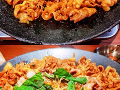 铁板章鱼五花肉-春熙台韩国料理·章鱼肥牛(西丽店)