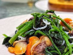 菠菜拌毛蛤-頂好酒家·经典粤菜(海信广场店)