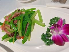 荷兰豆腊味炒虾仁-云中小雅