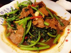 沙茶牛肉空心菜-巷语私房料理(华一实业大厦店)
