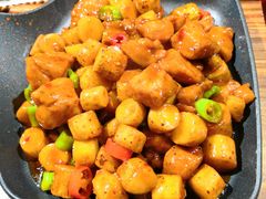-东来菜馆•手抓海鲜家常菜•海鲜锅贴(鸽子窝店)
