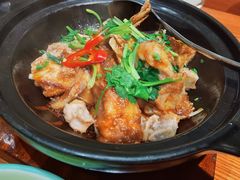 砂锅煎焗鱼头排骨煲-金光鸽王·经典粤菜(环宇城店)