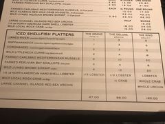 菜单-Water Grill(圣莫妮卡店)