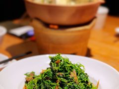 蚌肉金花菜-吴越荣记苏州菜·松鼠桂鱼100%活鱼现做(斜塘老街店)