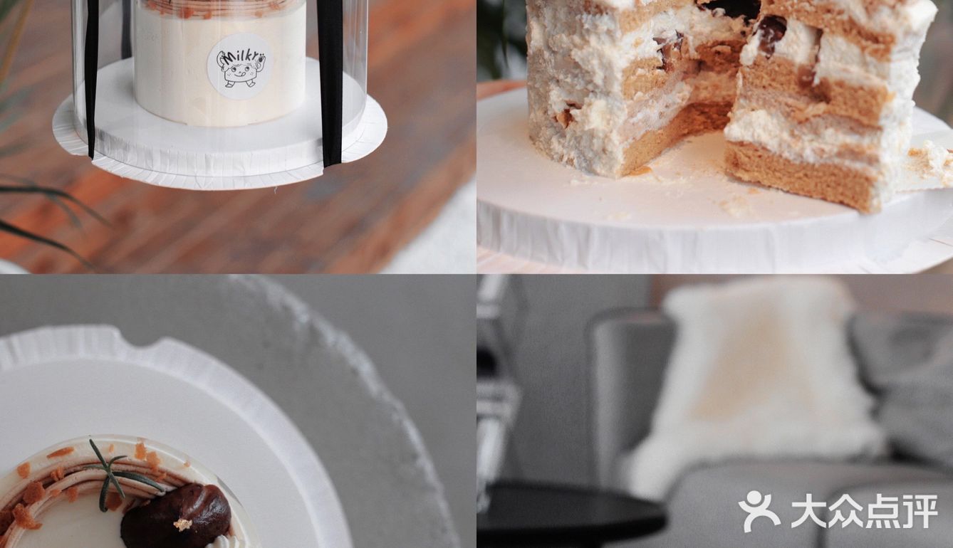 一家新开的工作室蛋糕屋，没有实体店