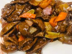 腊八蒜爆猪肝-长寿参鸡汤(朝韩风情街店)