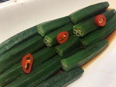 白灼秋葵-巴依老爷新疆美食(望京小街店)