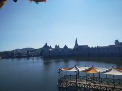 旋转木马二楼看到的风景-大连海昌发现王国主题公园