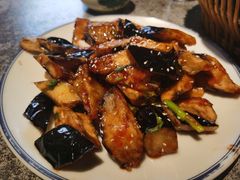 风味茄子-华盛园卷子王农家菜水库鱼