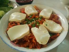 泡菜虾仁镶豆腐-韩聚园韩国料理(文灶店)
