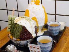 抹茶生乳かき氷-WONDER ICE 萬得冰田(建設路总店)