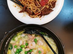 酱爆猪肝葱油拌面-白玉兰传统小吃