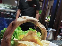 酥脆炸豆皮-热火朝天鲜切牛肉火锅(南强街巷店)