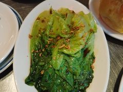 金蒜脆生菜-陈鹏鹏潮汕菜(宝安机场T3航站楼店)