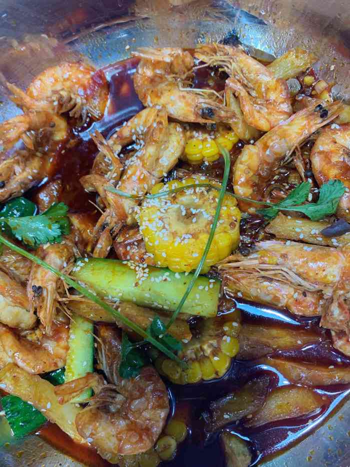 虾吃虾涮(万达广场綦江店)-"「红糖糍粑」还可以,很糯软.