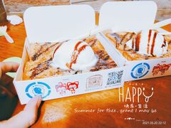 香草冰淇淋厚吐司-阿信厚吐司(曾厝垵店)