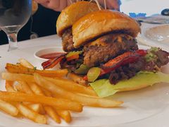 蓝纹干熟牛肉芝士汉堡-摩根扒房(桐梓林店)