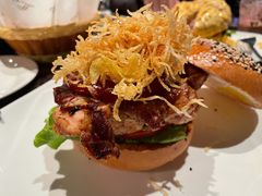 BBQ酱烤鸡腿汉堡-Lets burger非常汉堡·环球风味(蓝色港湾店)