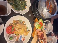 马拉盏炒通菜-大头虾越式风味餐厅(光明广场店)
