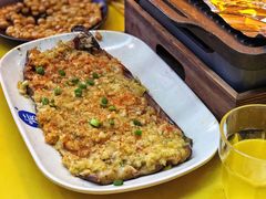 蒜蓉肉沫茄子-路边摊小炉子烧烤