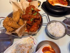 炸鸡翅原味拼甜辣-富乐满 炸鸡&韩国料理 불로만(虹泉路店)