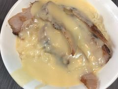 猪颈肉芝士捞公仔面-新记餐厅(香槟大厦店)