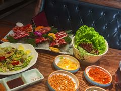 -明洞阿姨·韩式酱蟹烤肉·创意料理(三元桥店)