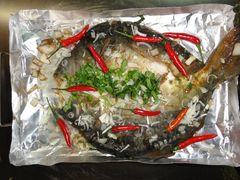 火山岩石板烤鱼-老范地摊烧烤(阳光金地园店)