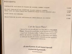 菜单-Le Comptoir de la Gastronomie