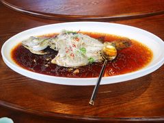 清蒸笋蒸鱼-荷风细雨·中国茶宴(碧云店)