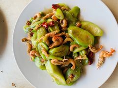 河虾炒丝瓜-天源渔港农庄