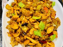肉碎茄丁滑子菇-老地方农家菜(昌黎一店)