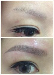 韩式塑眉 做前做后判若两人哇-艾妃罗高科美肤美甲美睫健康管理