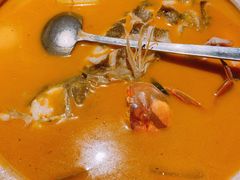 鲑鱼蟹香煲-老头儿油爆虾(胜利河美食街店)