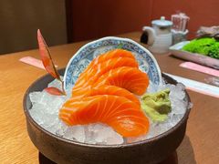 三文鱼刺身-水之惠鲜鱼料理(王府大街店)