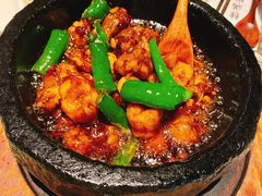 石锅杭椒牛蛙-桂满陇天书(南京德基旗舰店)