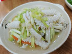 韭黄炒鱿鱼-聂记粤菜馆(鼓西路店)