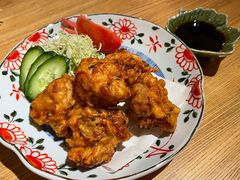 啤酒炸鸡配黑醋汁-慢走(甜水园店)